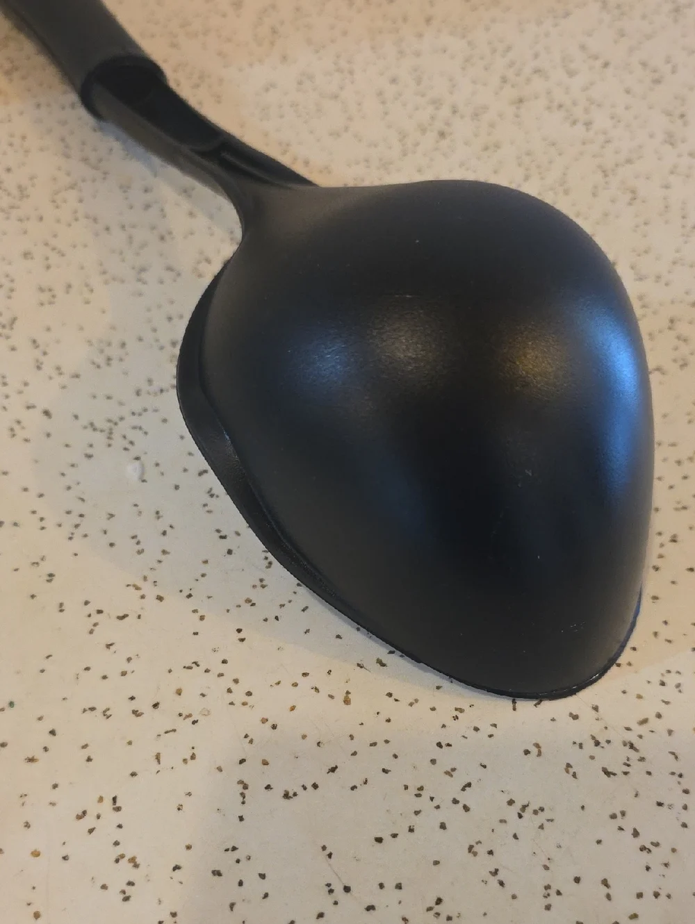 Black Nylon Slotted Spoon & Serving Ladle Set Heat Resistant Unbranded
